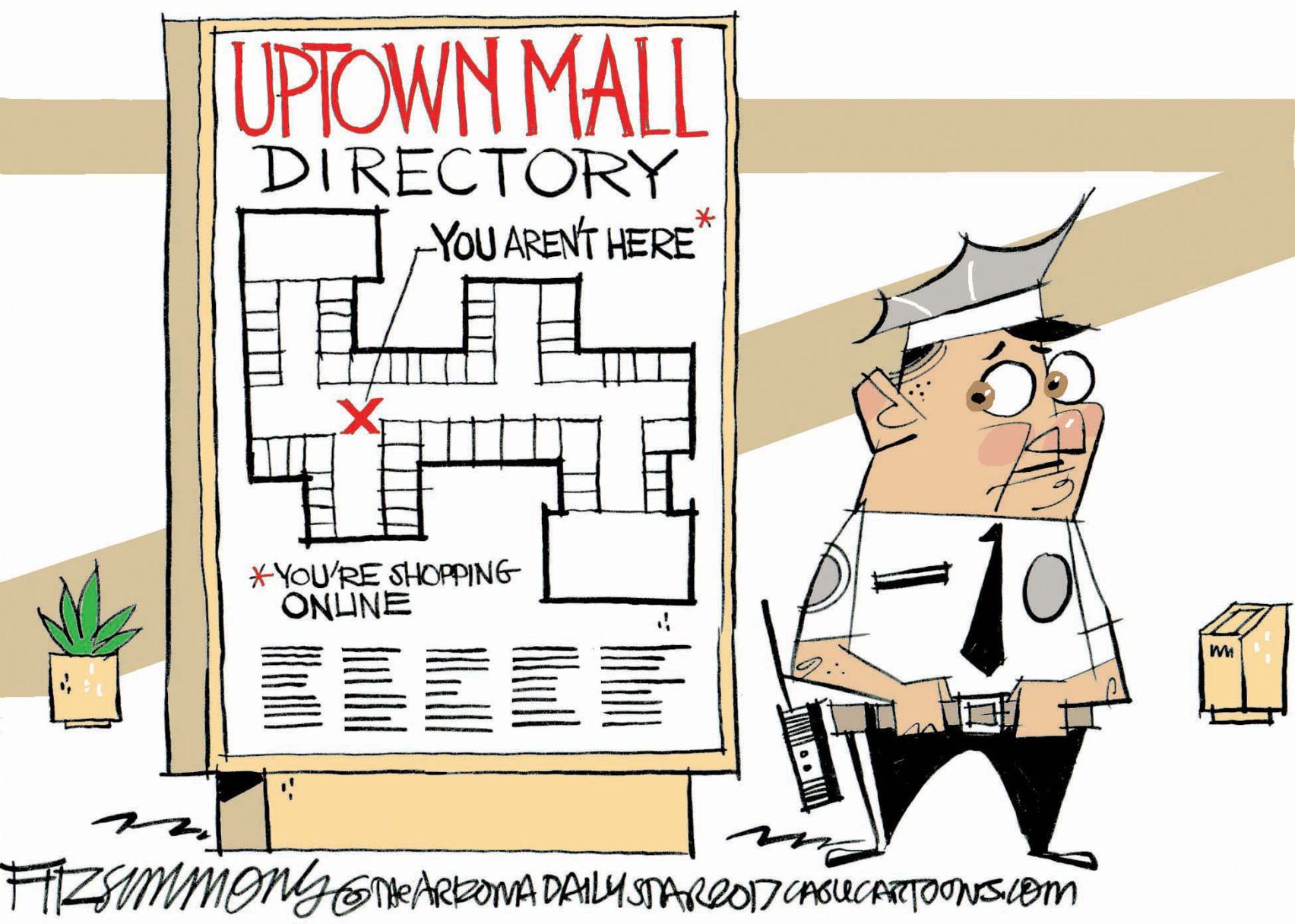 Daily Fitz Cartoon: Malls